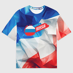 Футболка оверсайз мужская Made in Russia, цвет: 3D-принт