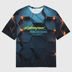 Футболка оверсайз мужская Phantom liberty logo, цвет: 3D-принт