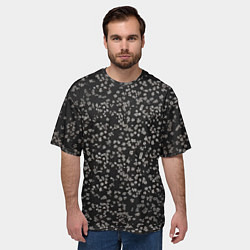 Футболка оверсайз мужская Цветочки вишни, цвет: 3D-принт — фото 2