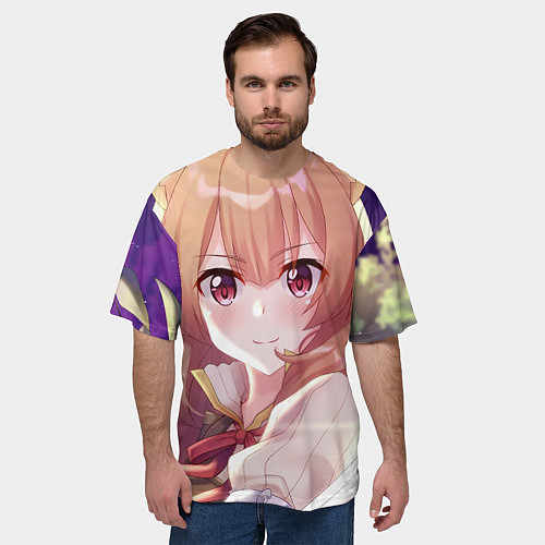 Мужская футболка оверсайз Восхождение Героя Щита Рафталия / 3D-принт – фото 3