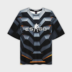 Футболка оверсайз мужская CSGO объемная конструкция, цвет: 3D-принт