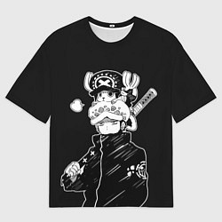 Футболка оверсайз мужская Трафальгар и Чоппер - Ван пис, цвет: 3D-принт