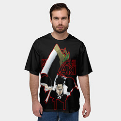 Футболка оверсайз мужская Кенпачи Зараки - Блич, цвет: 3D-принт — фото 2