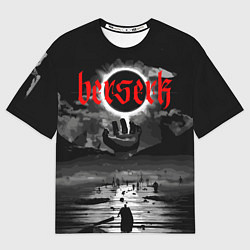 Футболка оверсайз мужская Берсерк и закат, цвет: 3D-принт