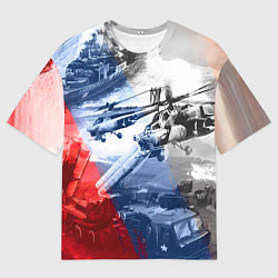 Футболка оверсайз мужская Армия РФ, цвет: 3D-принт