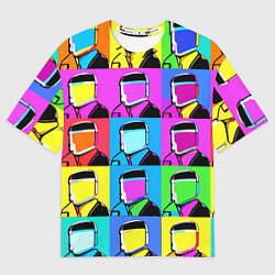 Футболка оверсайз мужская Pop art - abstraction - vogue, цвет: 3D-принт