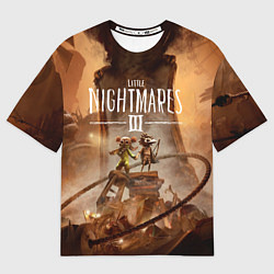 Футболка оверсайз мужская Герои Little nightmares 3, цвет: 3D-принт