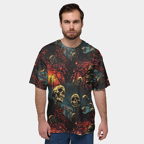 Мужская футболка оверсайз Нечистый дух / 3D-принт – фото 3