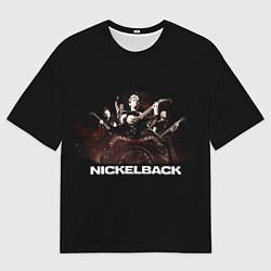Футболка оверсайз мужская Nickelback brutal, цвет: 3D-принт