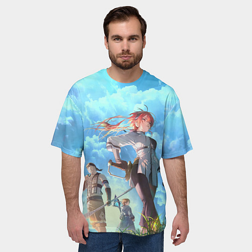Мужская футболка оверсайз Реинкарнация безработного - персонажи / 3D-принт – фото 3