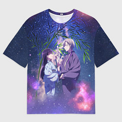 Футболка оверсайз мужская Kiyoka Kudou and Miyo Saimori, цвет: 3D-принт