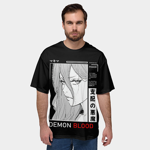 Мужская футболка оверсайз Модель Пауэр - Человек бензопила / 3D-принт – фото 3