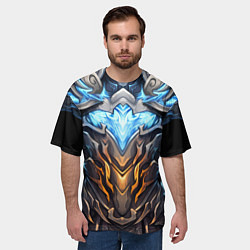 Футболка оверсайз мужская Магические латы рыцаря героя, цвет: 3D-принт — фото 2