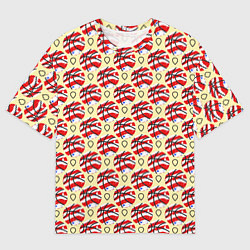 Футболка оверсайз мужская Силуэт мяча, цвет: 3D-принт