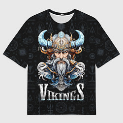 Футболка оверсайз мужская Vikings of Scandinavia, цвет: 3D-принт