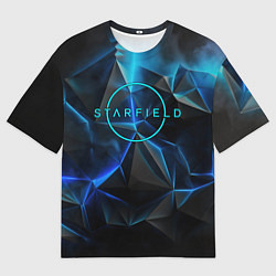 Футболка оверсайз мужская Старфилд космическое свечение, цвет: 3D-принт