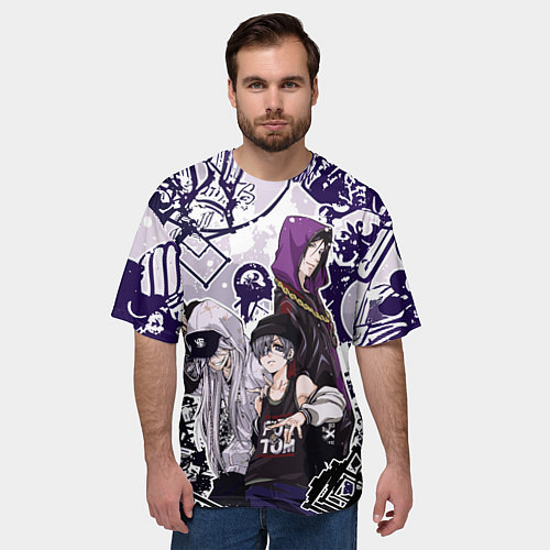 Мужская футболка оверсайз Троица - Темный дворецкий / 3D-принт – фото 3