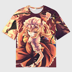 Футболка оверсайз мужская Touhou Project Фландр Scarlet, цвет: 3D-принт