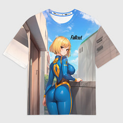 Футболка оверсайз мужская Fallout game girl, цвет: 3D-принт