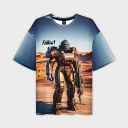 Футболка оверсайз мужская Robot Fallout, цвет: 3D-принт