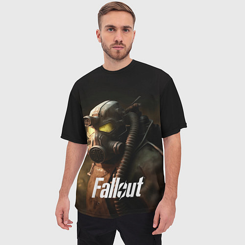 Мужская футболка оверсайз Fallout game / 3D-принт – фото 3