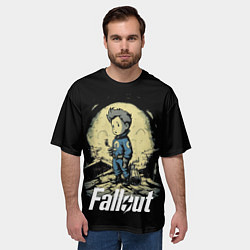 Футболка оверсайз мужская Fallout boy, цвет: 3D-принт — фото 2