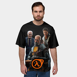 Футболка оверсайз мужская Хэлф лайф 3, цвет: 3D-принт — фото 2
