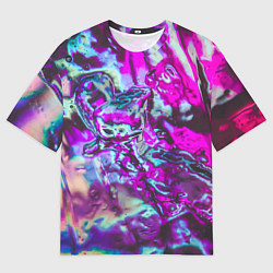 Футболка оверсайз мужская Жидкое буйство красок, цвет: 3D-принт