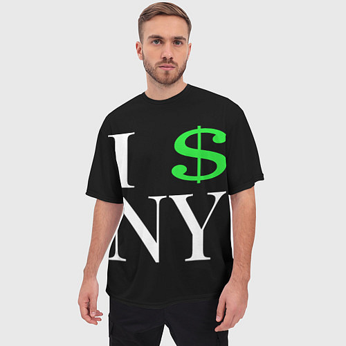 Мужская футболка оверсайз I steal NY - Payday 3 / 3D-принт – фото 3