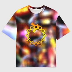 Футболка оверсайз мужская Семь смертных грехов аниме, цвет: 3D-принт