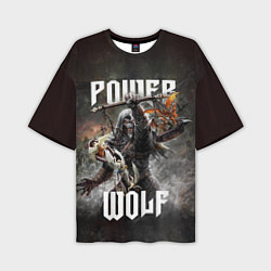 Футболка оверсайз мужская Powerwolf: werewolf, цвет: 3D-принт