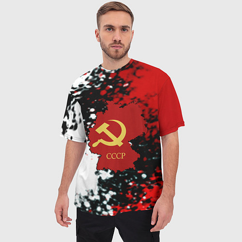 Мужская футболка оверсайз Назад в СССР / 3D-принт – фото 3