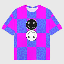 Футболка оверсайз мужская Smile chaos, цвет: 3D-принт