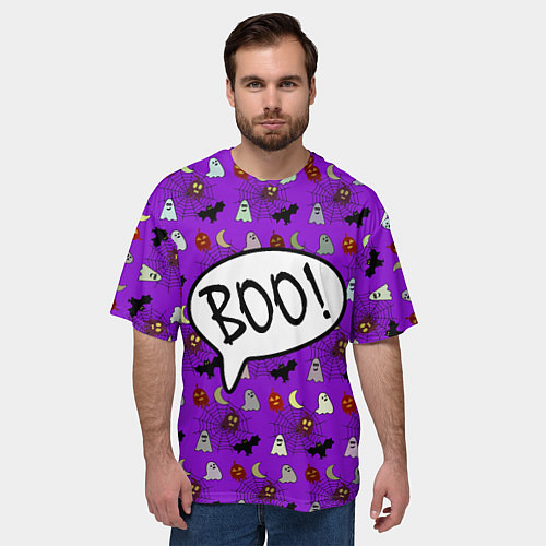 Мужская футболка оверсайз Воо / 3D-принт – фото 3