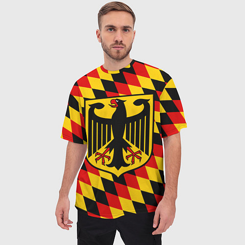 Мужская футболка оверсайз Germany / 3D-принт – фото 3