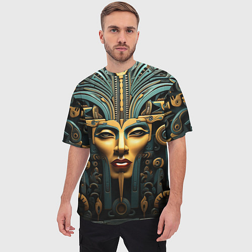 Мужская футболка оверсайз Египетские фараоны / 3D-принт – фото 3