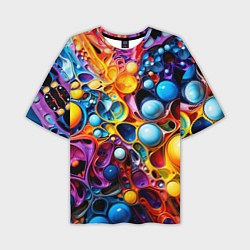 Футболка оверсайз мужская Космическая фантазия, цвет: 3D-принт