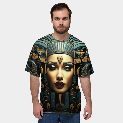 Мужская футболка оверсайз Египетские царицы / 3D-принт – фото 3