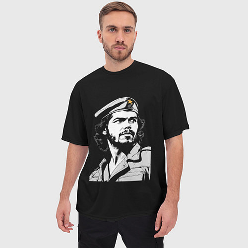 Мужская футболка оверсайз Che Guevara - Hasta La Victoria / 3D-принт – фото 3