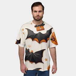 Футболка оверсайз мужская Сладкий хеллоуин, цвет: 3D-принт — фото 2
