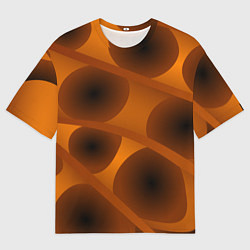 Футболка оверсайз мужская Шоколадные овалы, цвет: 3D-принт