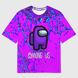 Футболка оверсайз мужская Among us storm neon, цвет: 3D-принт
