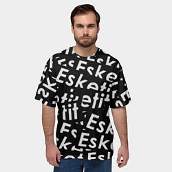 Футболка оверсайз мужская Esskeetit rap, цвет: 3D-принт — фото 2