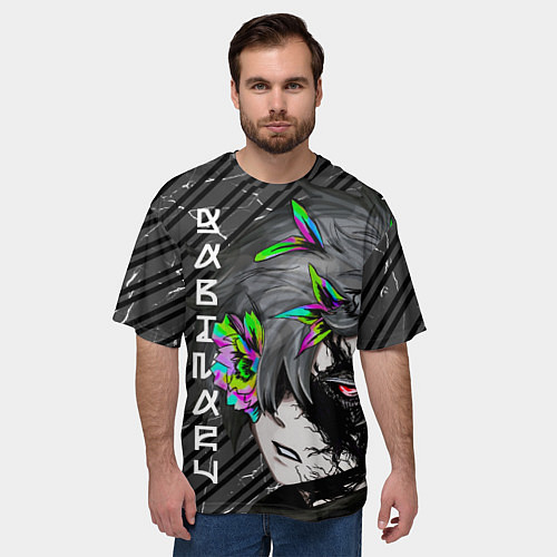 Мужская футболка оверсайз Адский рай - пустой Габимару / 3D-принт – фото 3