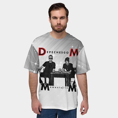 Мужская футболка оверсайз Depeche Mode - Mememto Mori Dave and Martin / 3D-принт – фото 3
