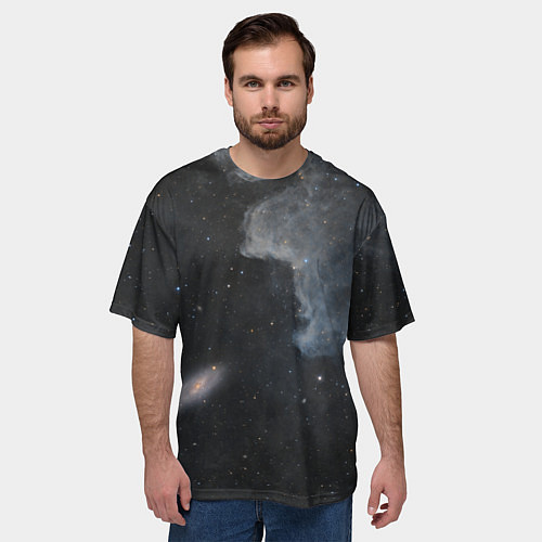 Мужская футболка оверсайз Бесконечная вселенная / 3D-принт – фото 3