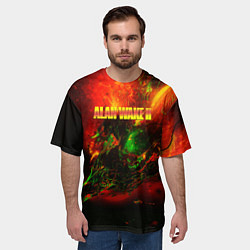 Футболка оверсайз мужская Alan Wake 2 remedy game, цвет: 3D-принт — фото 2