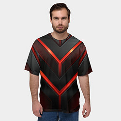 Футболка оверсайз мужская Абстрактный динамизм, цвет: 3D-принт — фото 2