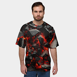 Футболка оверсайз мужская Гармоничная геометрия, цвет: 3D-принт — фото 2