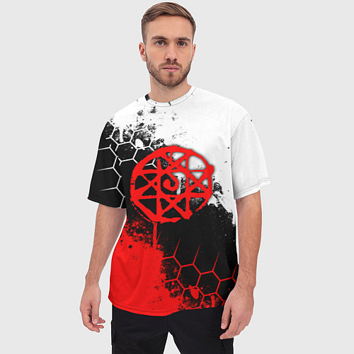 Мужская футболка оверсайз Печать Альфонса - стальной алхимик / 3D-принт – фото 3